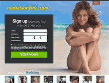 Tablet Screenshot of nudistsonline.com